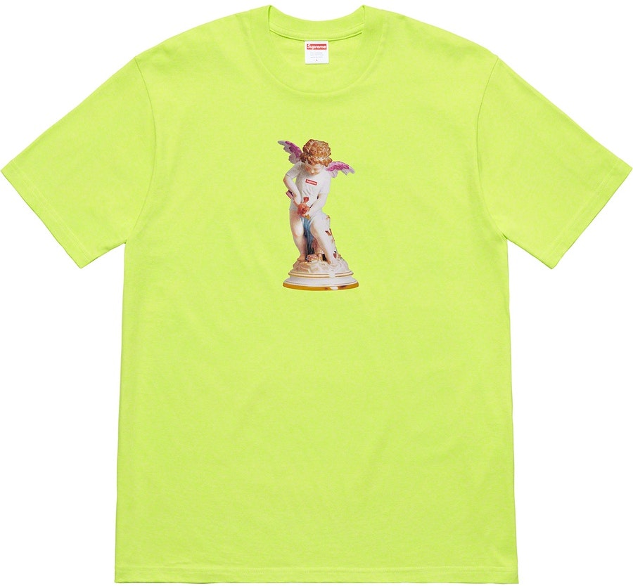 supreme-cupid-tee-neon-green