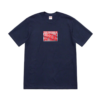 Supreme Who The Fuck Tee Navy