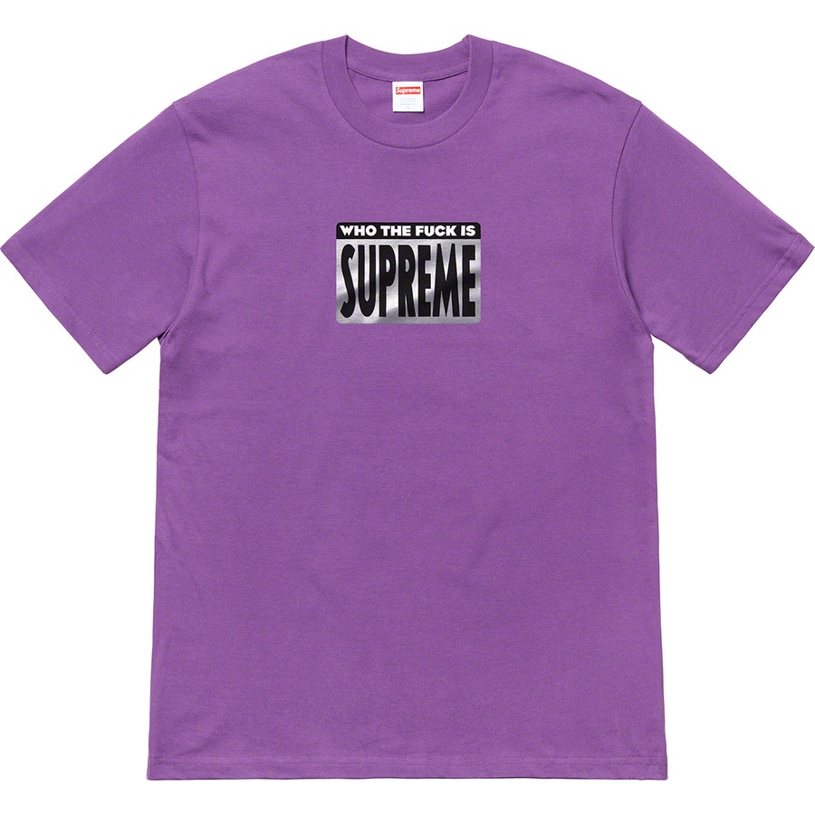 Supreme Who The Fuck Tee Purple