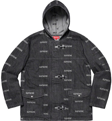 Jaket Hitam Denim Turnout Logo Supreme Buy Jaket Hitam Denim Turnout Logo Supreme
