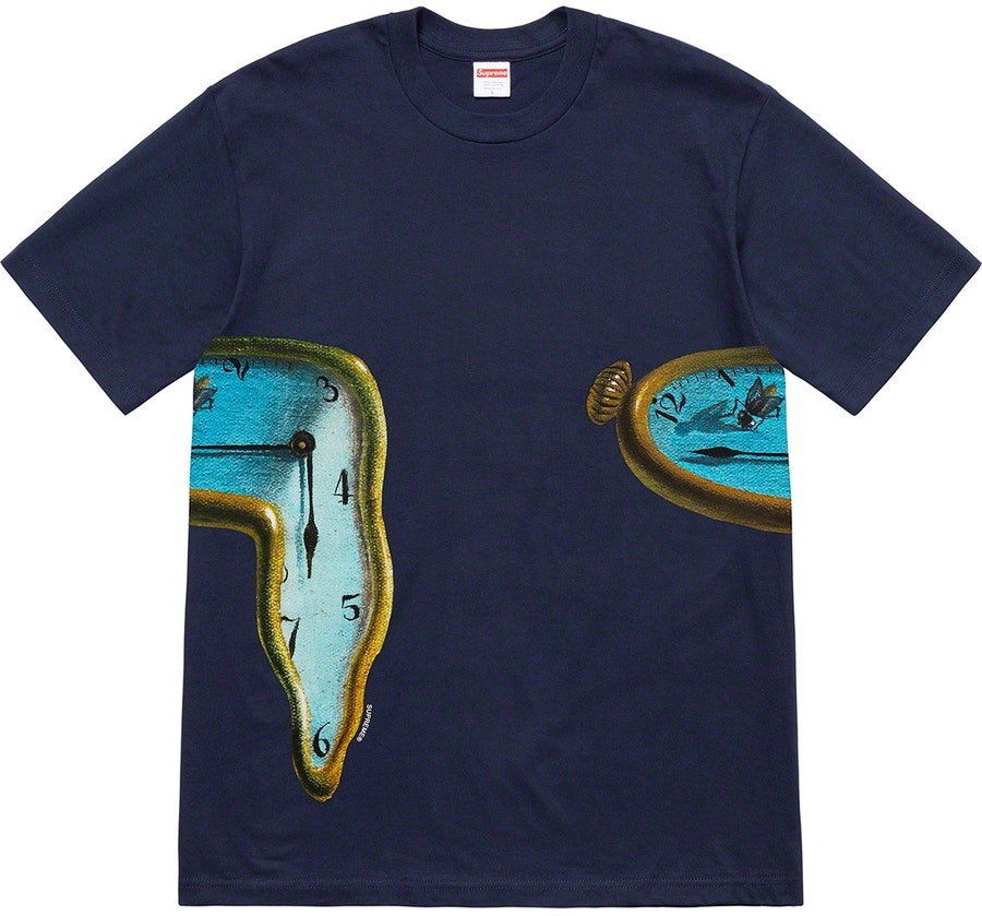 supreme-the-persistence-of-memory-tee-navy
