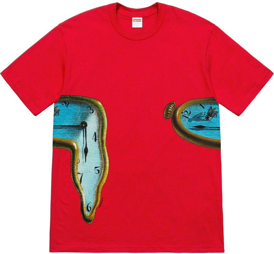 supreme-the-persistence-of-memory-tee-red