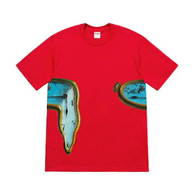 Supreme The Persistence of Memory Tee Red
