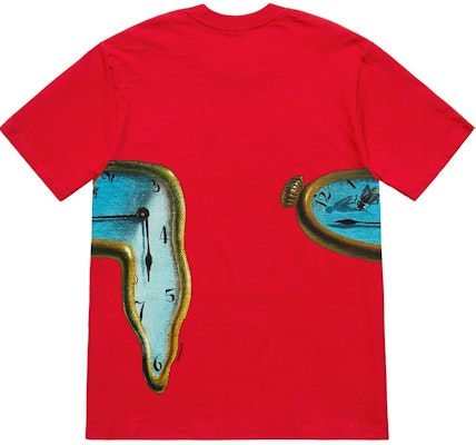 Supreme The Persistence of Memory Tee Merah Order Supreme The Persistence of Memory Tee Merah