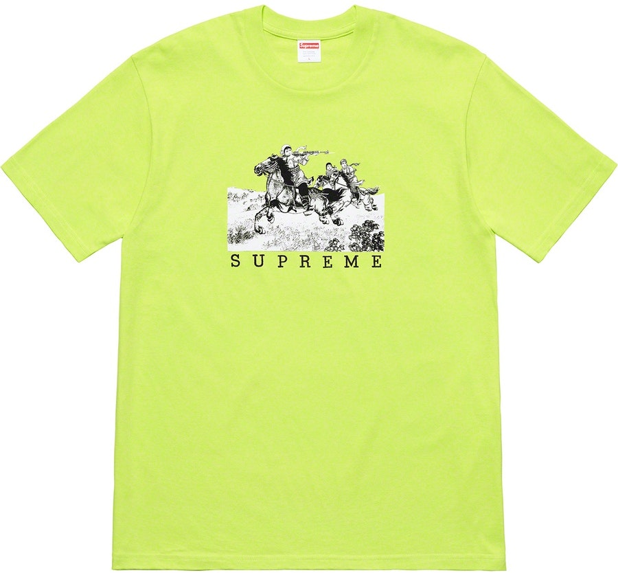 supreme-riders-tee-neon-green