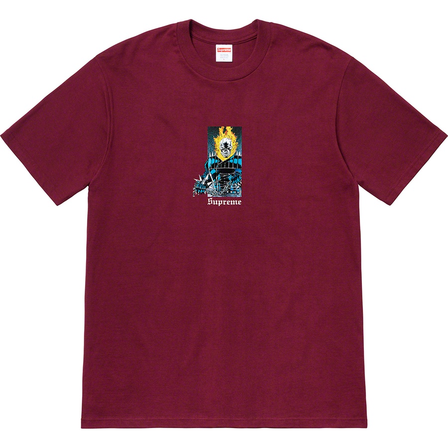 Buy Supreme Ghost Rider Tee Burgundy Novelship