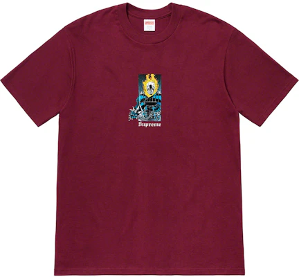 Supreme Ghost Rider Tee Burgundy Buy Supreme Ghost Rider Tee Burgundy