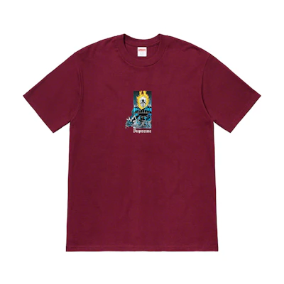 Supreme Ghost Rider Tee Burgundy