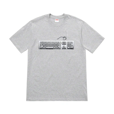 Supreme Keyboard Tee Heather Grey