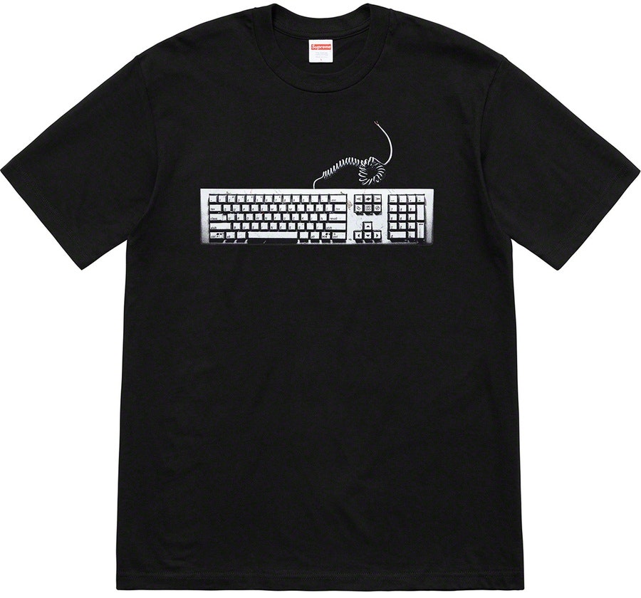 supreme-keyboard-tee-black