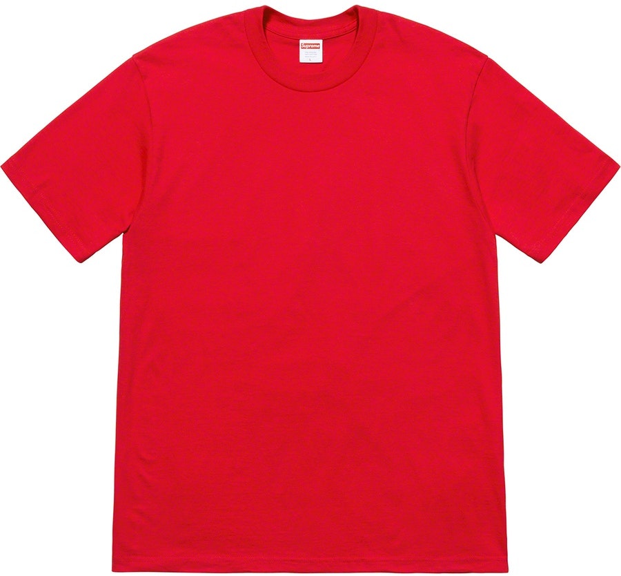 supreme-headline-tee-red
