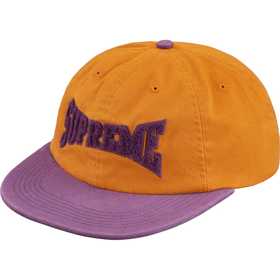 Buy Supreme Gorra 6 Panel Mostaza Logo Chenille