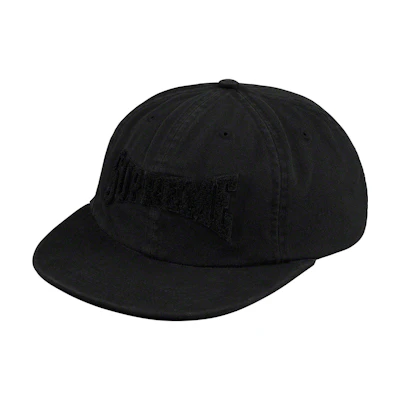 Supreme Chenille Logo 6-Panel Black
