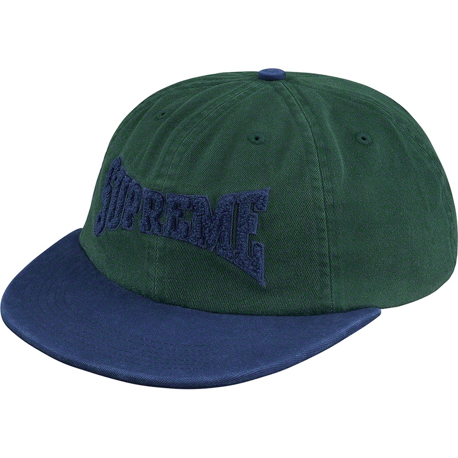 Buy Supreme Gorra 6 Paneles Logo Chenille Verde Oscuro