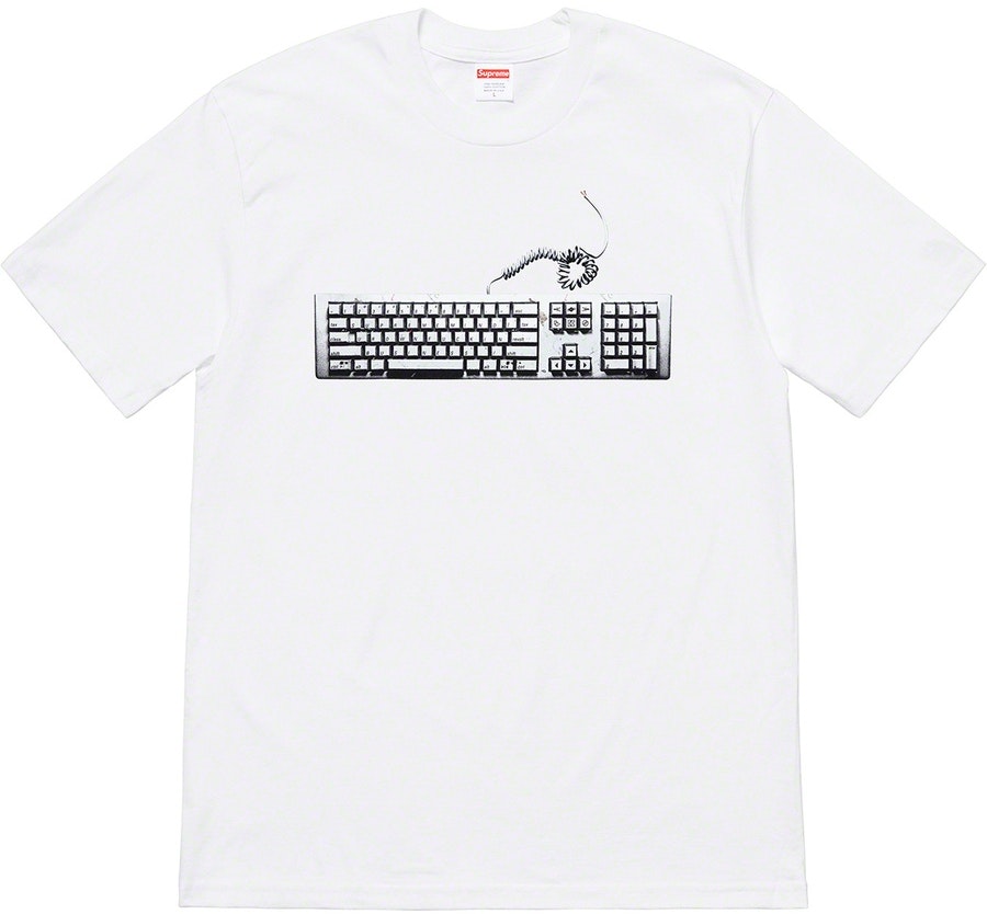 supreme-keyboard-tee-white