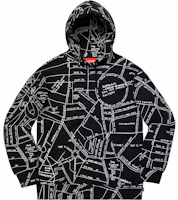 Supreme Gonz Embroidered Map Hooded Sweatshirt Black Supreme Gonz Embroidered Map Hooded Sweatshirt Black