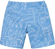 Supreme Gonz Embroidered Map Sweatshort Columbia Blue Supreme Gonz Embroidered Map Sweatshort Columbia Blue