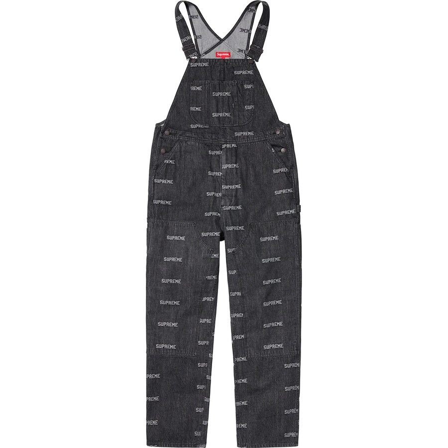 Supreme Logo Denim Overall Black - Novelship