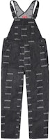 Supreme Logo Denim Overall Black Supreme Logo Denim Overall Black