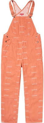 Supreme Logo Denim Overall Orange Buy Supreme Logo Denim Overall Orange