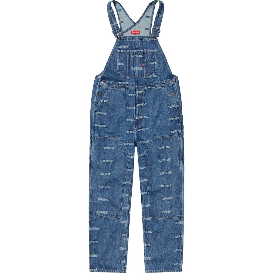 Supreme logo hot sale denim overalls