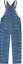 Order Supreme Logo Denim Overall Blue