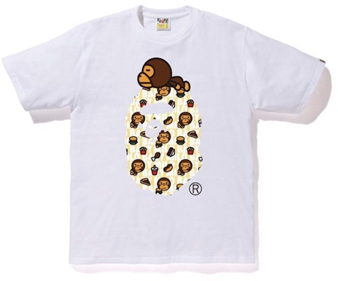 Kemeja Putih BAPE Milo Junk Food Milo On Big Ape Buy Kemeja Putih BAPE Milo Junk Food Milo On Big Ape