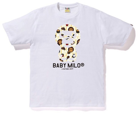 Camiseta Blanca BAPE Milo Junk Food Baby Milo Buy Camiseta Blanca BAPE Milo Junk Food Baby Milo