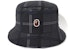 BAPE Logo Check Hat Black
