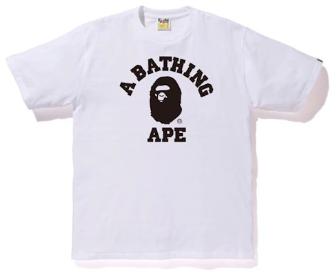 BAPE 雙色學院風白色T恤 Buy BAPE 雙色學院風白色T恤