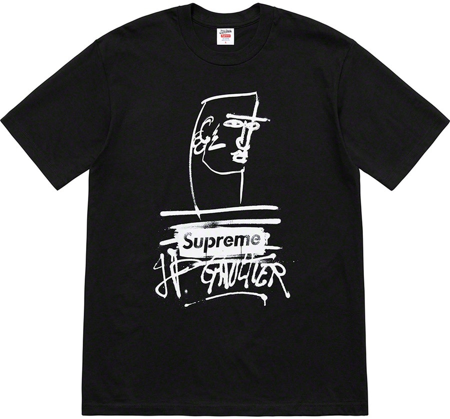 supreme-jean-paul-gaultier-tee-black