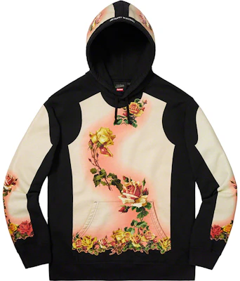 Supreme Jean Paul Gaultier Hoodie Bercorak Bunga Hitam Buy Supreme Jean Paul Gaultier Hoodie Bercorak Bunga Hitam