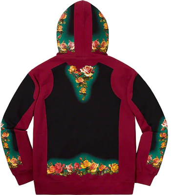Supreme x Jean Paul Gaultier花卉印花连帽卫衣红色款式。 Order Supreme x Jean Paul Gaultier花卉印花连帽卫衣红色款式。