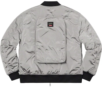 Supreme Jean Paul Gaultier Mochila Reversible MA-1 Plateada Order Supreme Jean Paul Gaultier Mochila Reversible MA-1 Plateada