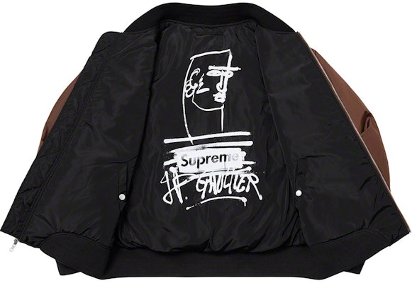 Supreme Jean Paul Gaultier Reversible Backpack MA-1 Brown Lookbook Supreme Jean Paul Gaultier Reversible Backpack MA-1 Brown
