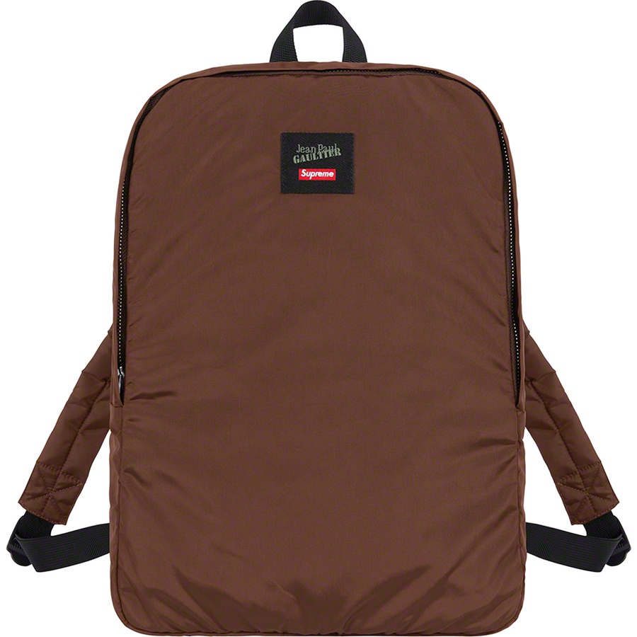 Supreme Jean Paul Gaultier Reversible Backpack MA‑1 Brown - Novelship