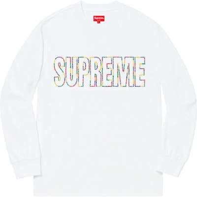 Supreme International L/S Tee White Buy Supreme International L/S Tee White