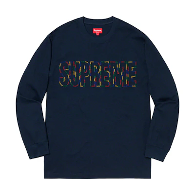 Supreme International L/S Tee Navy