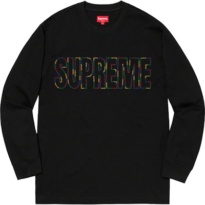 Supreme International L/S Tee Hitam Buy Supreme International L/S Tee Hitam