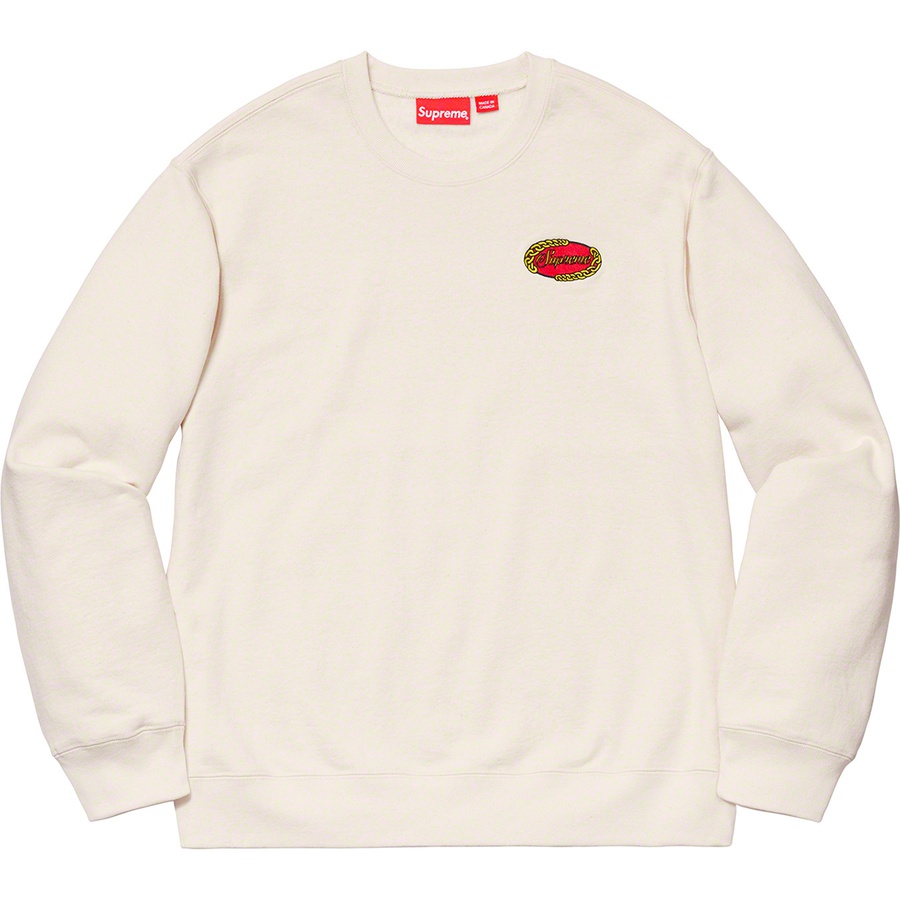 Supreme Chain Logo Crewneck Natural