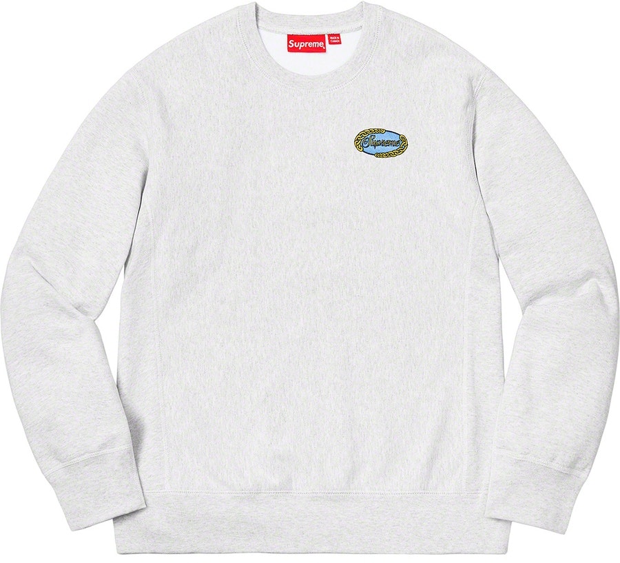 supreme-chain-logo-crewneck-ash-grey