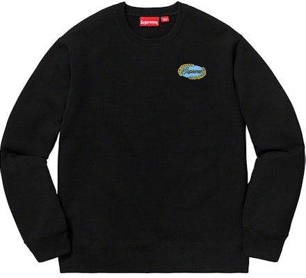 Supreme Logo Rantai Crewneck Hitam Buy Supreme Logo Rantai Crewneck Hitam
