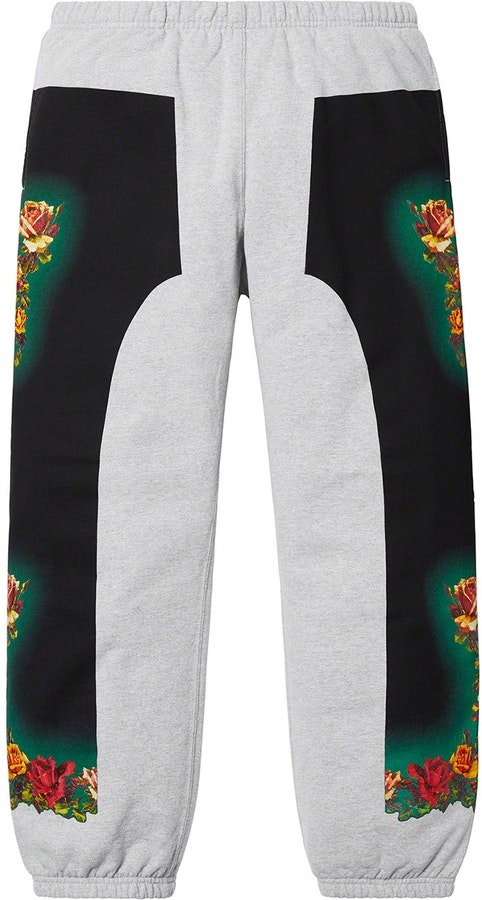 supreme-jean-paul-gaultier-floral-print-sweatpants-heather-grey