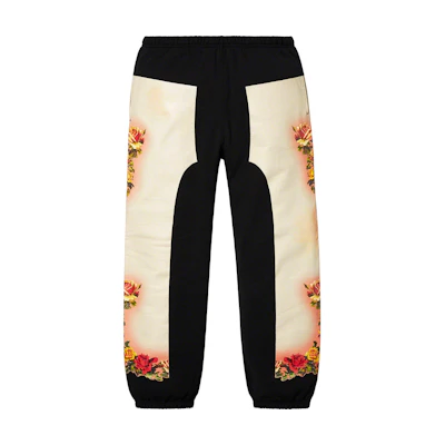 Supreme Jean Paul Gaultier Floral Print Sweatpant Black
