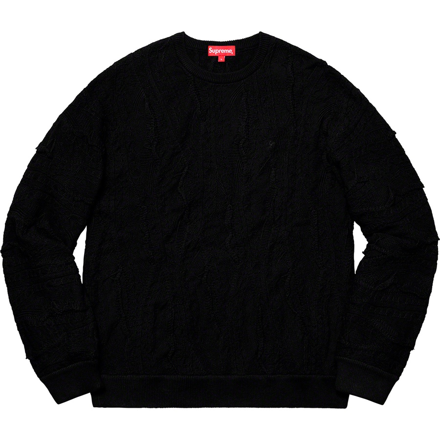 Buy Jersey Negro Supreme con Patrón Texturizado