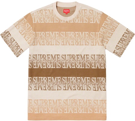 Supreme 条纹提花短袖上衣 自然色 Buy Supreme 条纹提花短袖上衣 自然色
