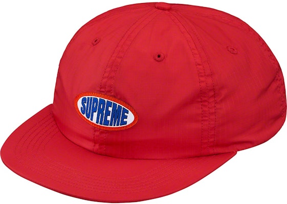 Supreme Oval Label 6-Panel Red Buy Supreme Oval Label 6-Panel Red