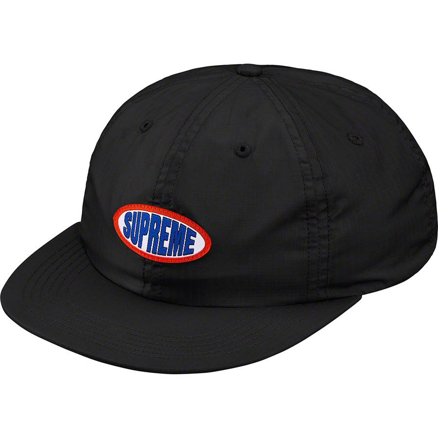 Supreme Oval Label 6‑Panel Black - Novelship