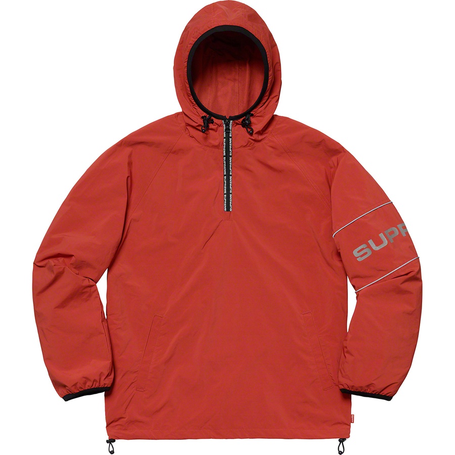 Supreme Nylon Ripstop Hooded Pullover Rust