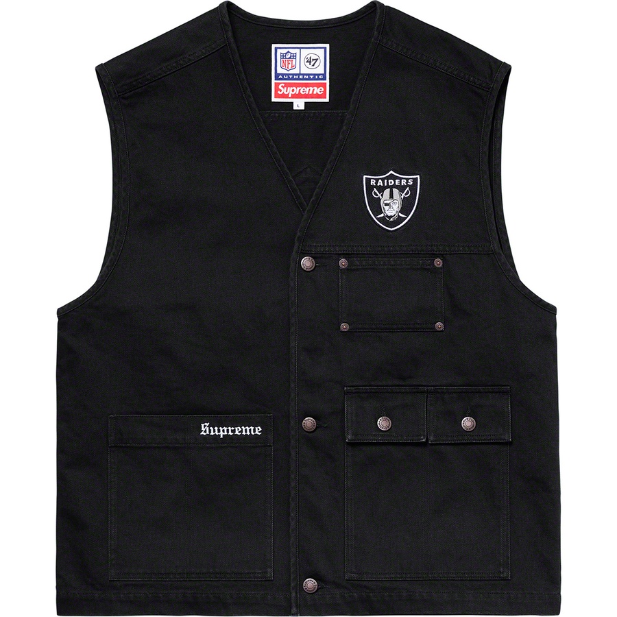 Mサイズ　Supreme Raiders 47 Brand Denim Vest